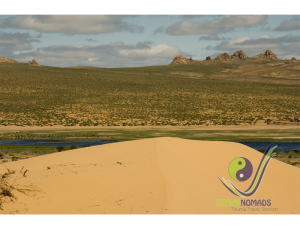 Elsen Tasarkhai - combination of grass land and sand dunes